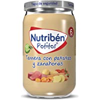 Nutribén Potitos de Ternera con Patatas y Zanahoria- Desde Los 6 Meses- 235g